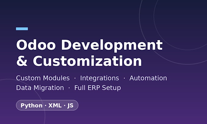 develop and customize odoo erp for your business