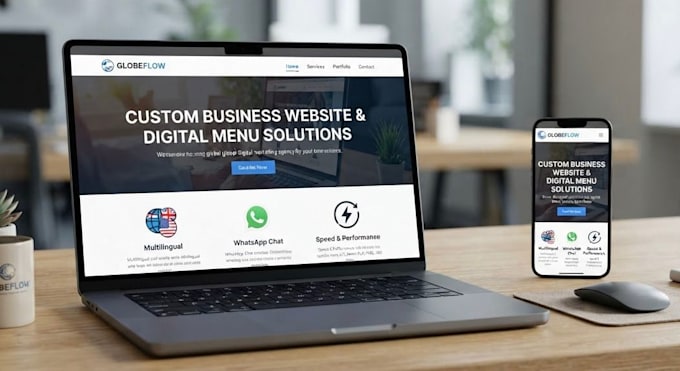 build a custom multilingual website with galleries and menus
