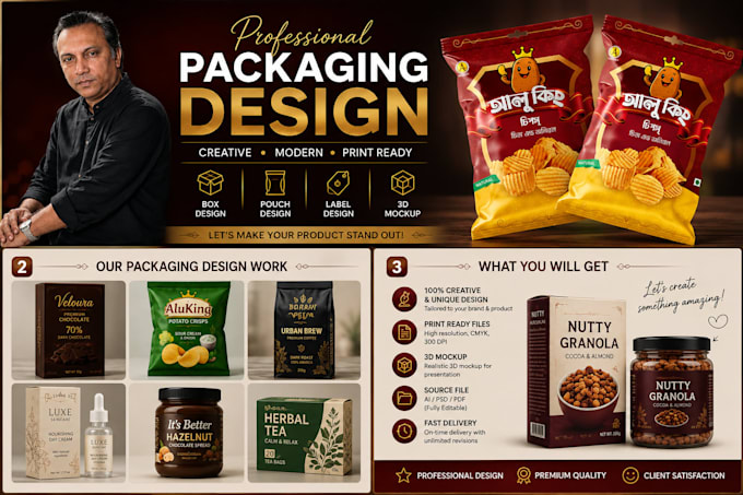 create professional product packaging and branding