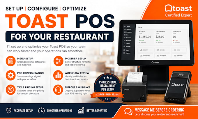 do toast pos setup configuration menu integration and optimization