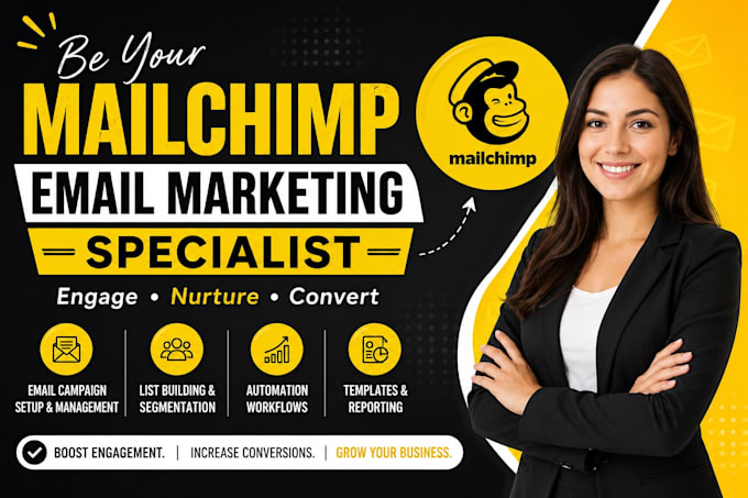 be your mailchimp email marketing specialist