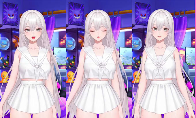 draw and rig vtuber model live2d,vtuber rigging,live2d model nsfw live2d rigging