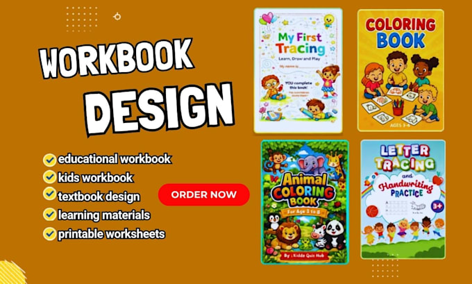 design educational, kids workbook, learning materials, preschool workbook layout