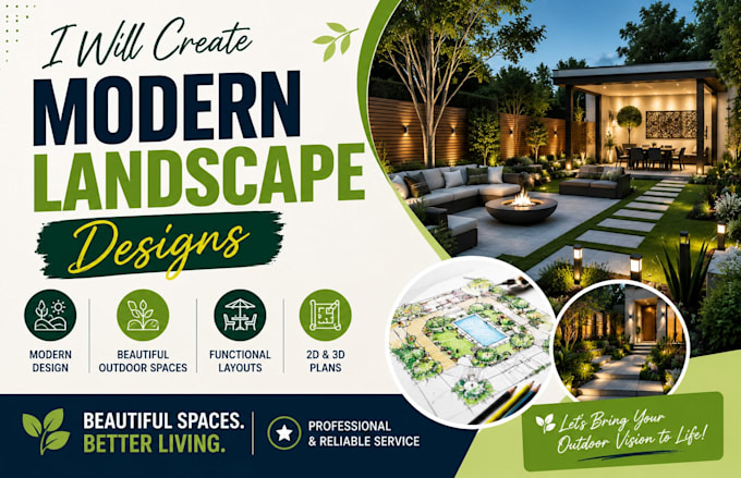 create modern landscape designs
