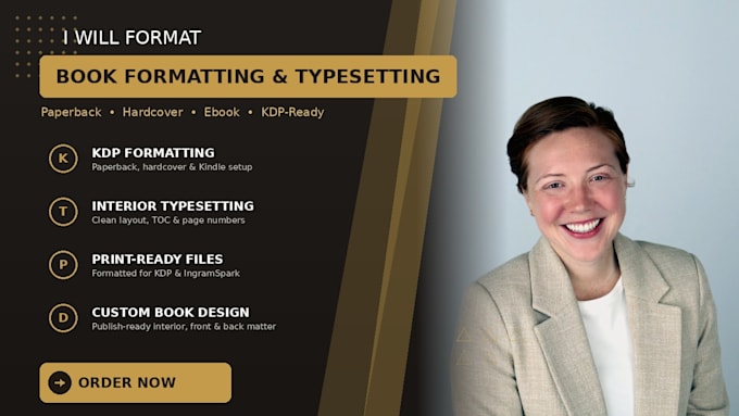 do book and ebook formatting, typesetting, KDP paperback and ebook layout