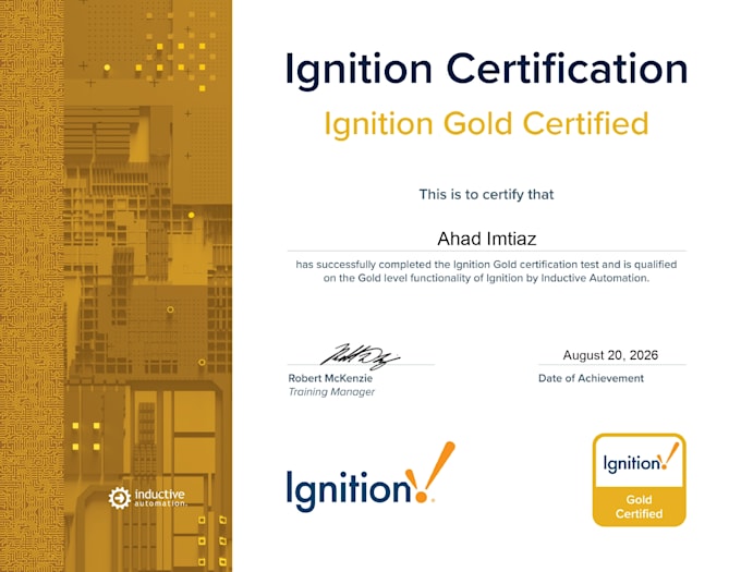 build ignition scada 8 project or can also do training
