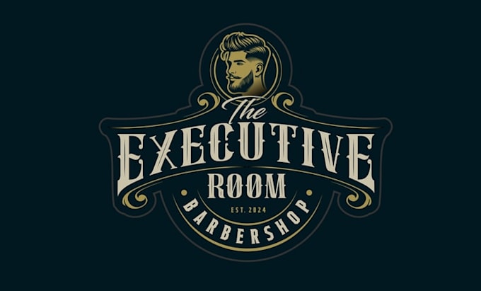 design custom barbershop salon logo