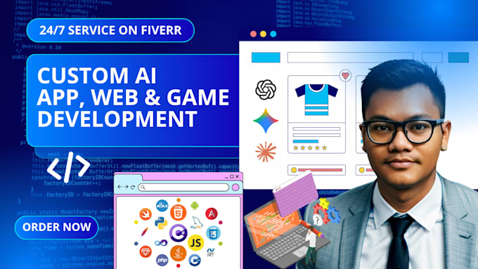 build custom ai web app, mobile app, and game using vibe coding