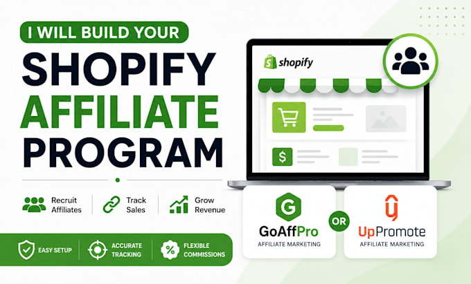 build your shopify affiliate program with goaffpro or uppromote