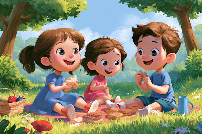 draw children illustrations for books