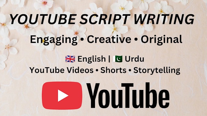 write youtube scripts for your videos