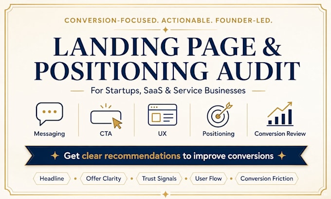audit your startup landing page and positioning