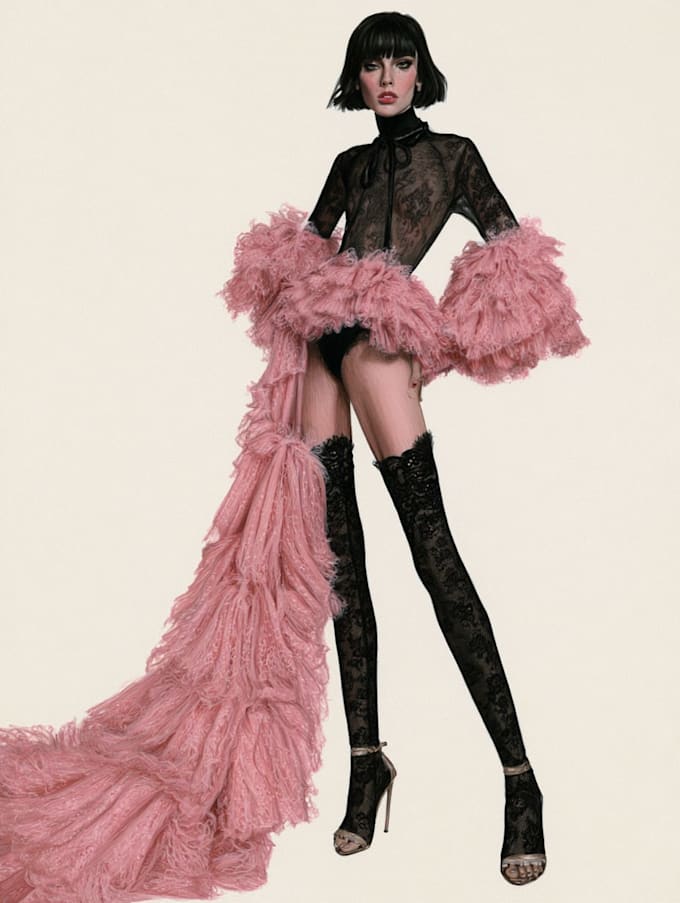 do digital illustration for fashion design art