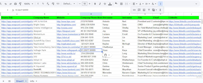 do b2b lead generation and find valid emails from linkedin