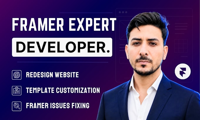 fix framer website, edit and customize framer template or redesign