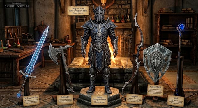 make modded armor and weapons for your skyrim adventures