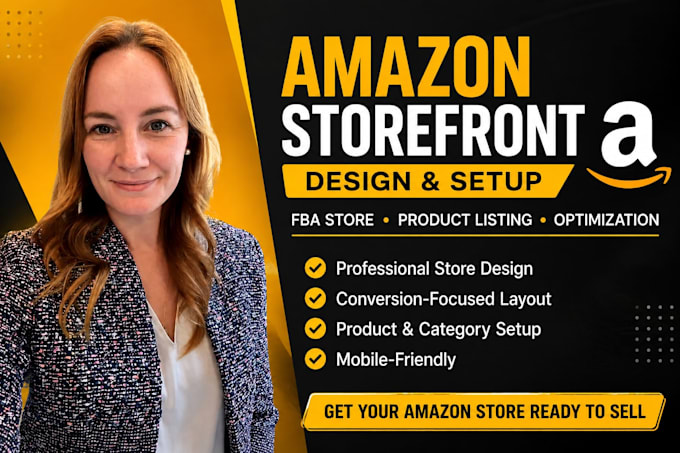 design high converting amazon store, amazon storefront design, fba store setup