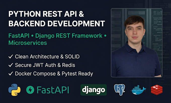 build a scalable python rest API using fastapi or django