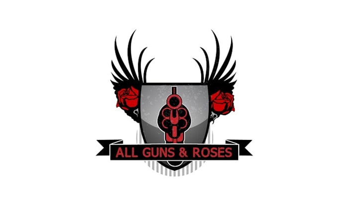 design exceptional all guns roses logo