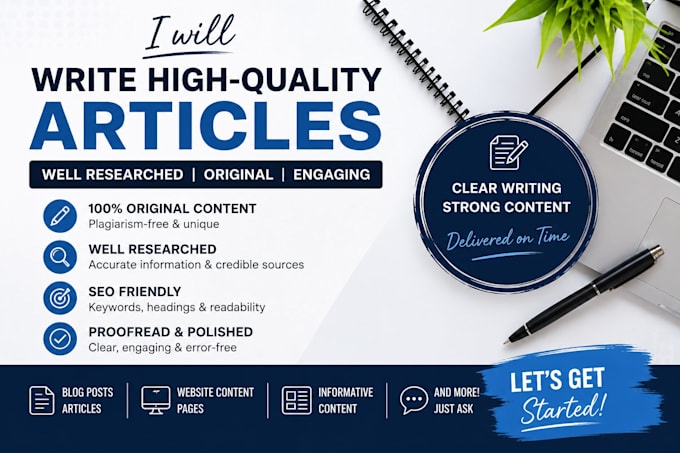 write high quality articles