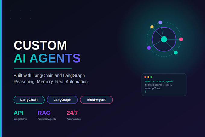 build custom ai agents with langchain and automation