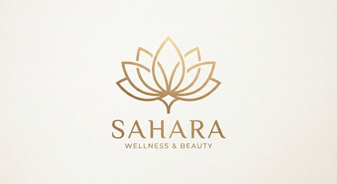 design an elegant lotus logo for your brand