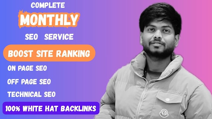 provide monthly seo service, best on and off page package