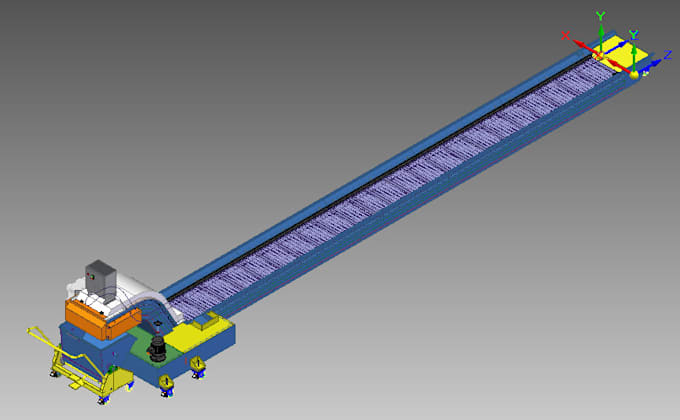 do modeling and drawing for machine and conveyor design