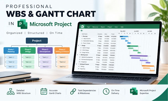 create gantt chart and project plan in ms project