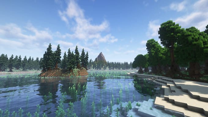 create a beautiful custom minecraft map, terrain or landscape