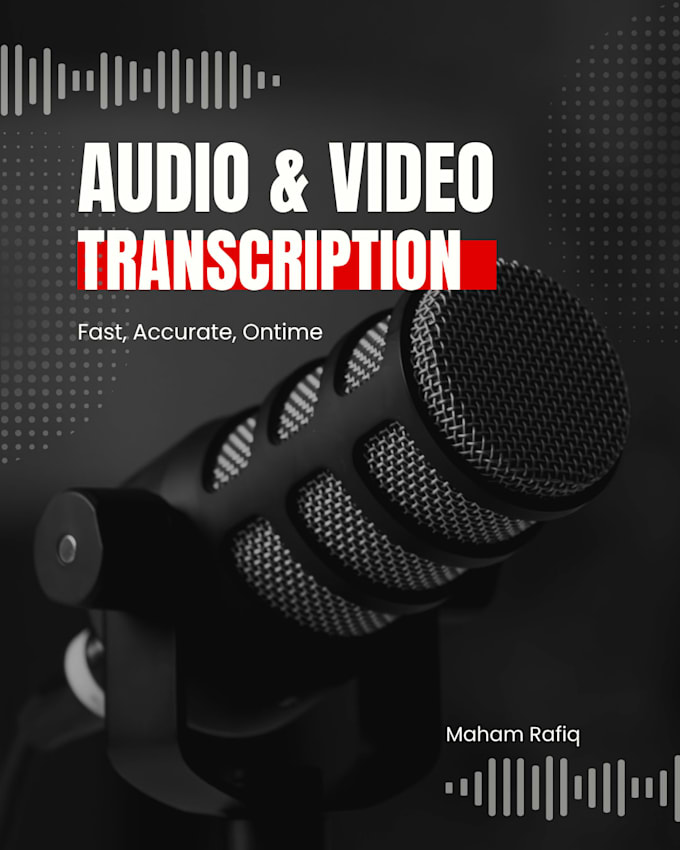 transcribe audio or video to accurate text quickly