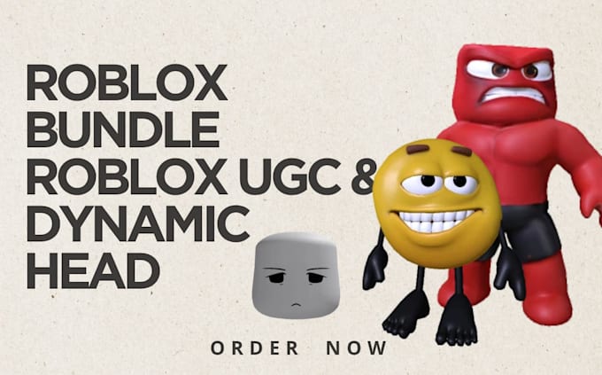 create 3d roblox ugc bundle, roblox dynamic head,