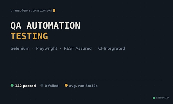 do QA automation testing with selenium and playwright