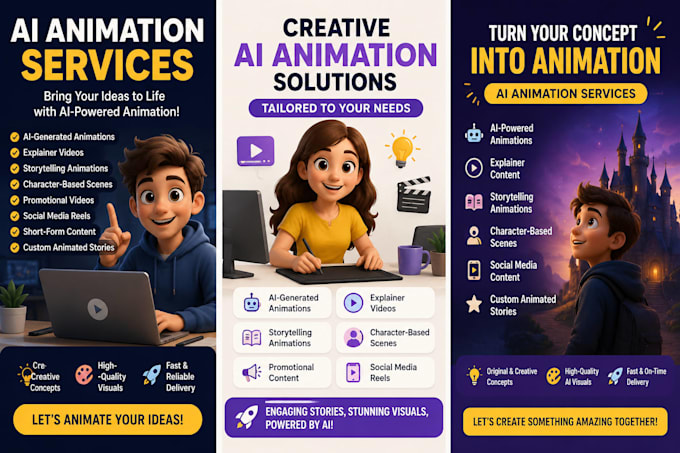 generate ai constructed animation videos