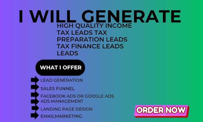 generate accounting lead tax