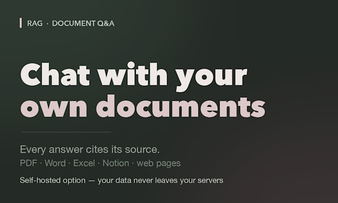 build a custom ai chatbot trained on your documents and data