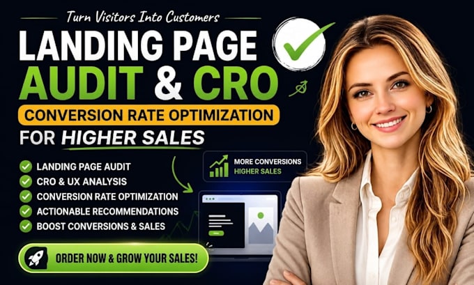 do landing page audit cro audit and conversion rate optimization for higher sale