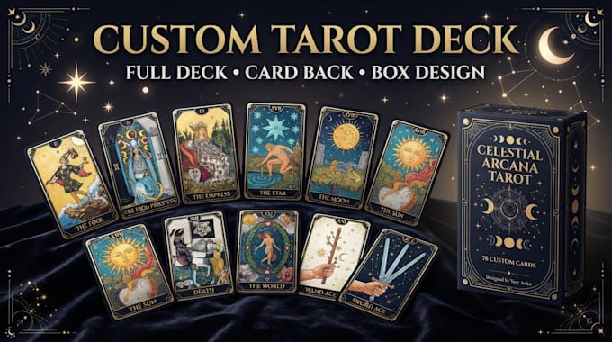 create tarot deck and custom card design