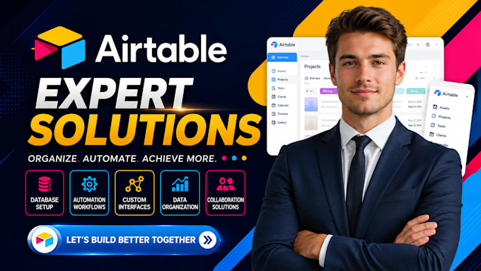 be your airtable expert airtable database automation airtable integration CRM