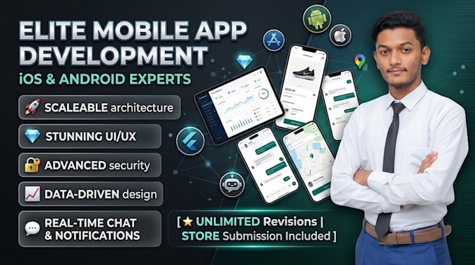 do custom mobile app development for android and ios apps