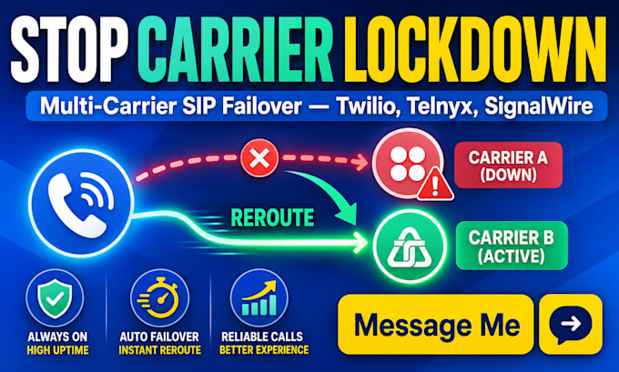 engineer multi carrier sip failover for twilio with telnyx byoc sip setup orgo