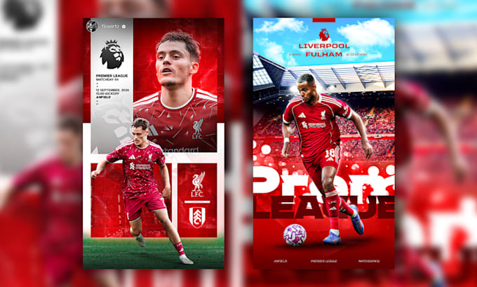 design professional matchday poster for social media platforms