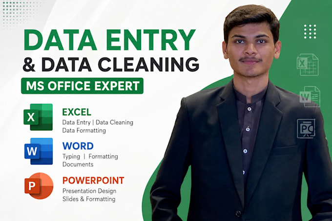 do excel data entry, data cleaning and formatting