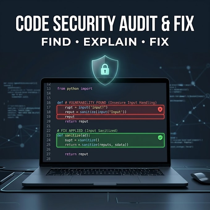 audit and fix security vulnerabilities in your code