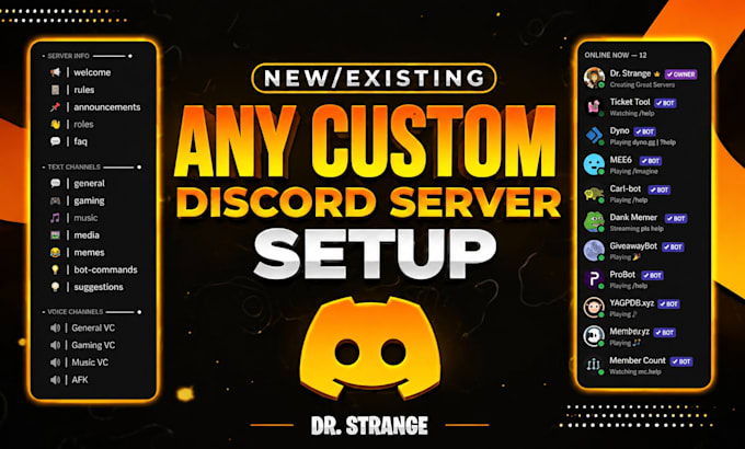 create custom discord servers