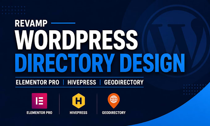 revamp wordpress website design elementor pro hivepress geodirectory website