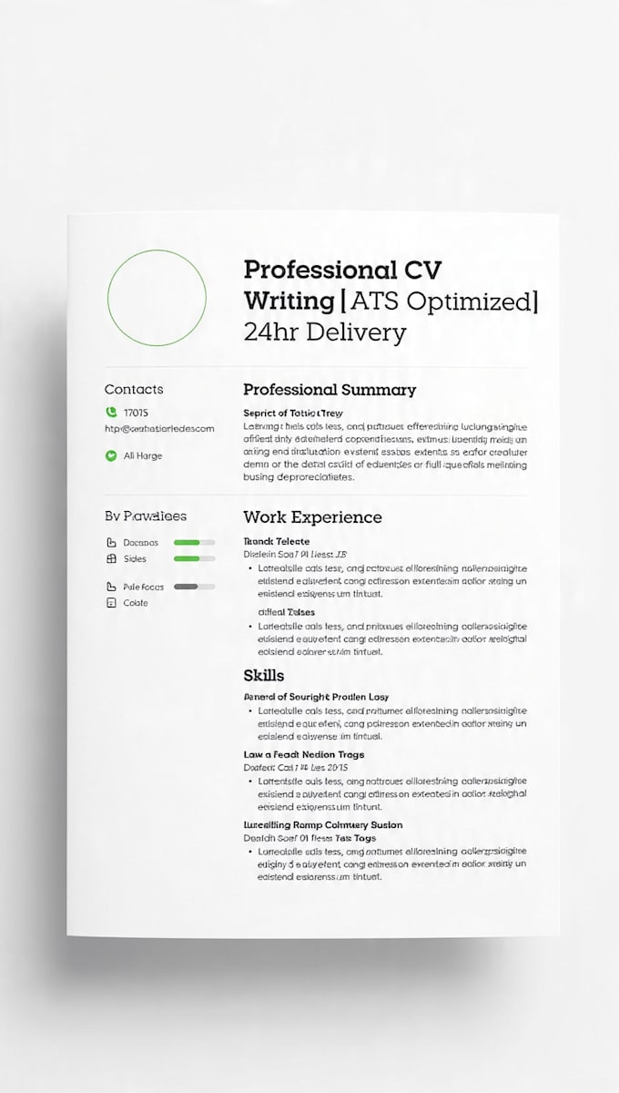write a professional CV resume and cover letter