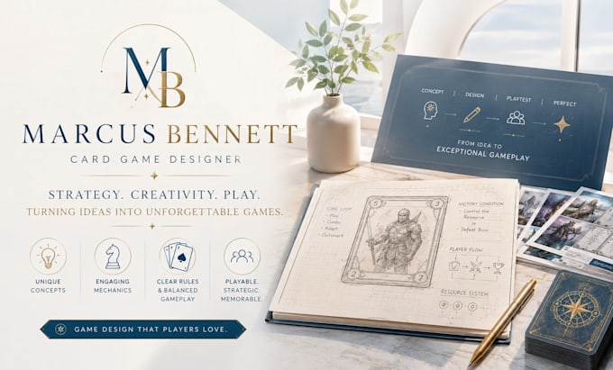 design custom card game mechanics, rules and gameplay