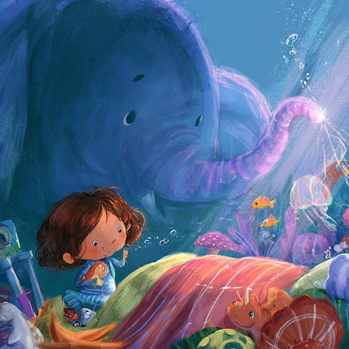 draw illustrations for children book