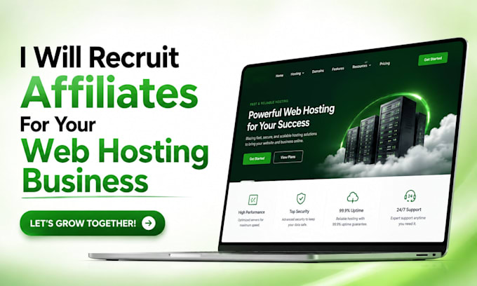 recruit top affiliates for your web hosting business